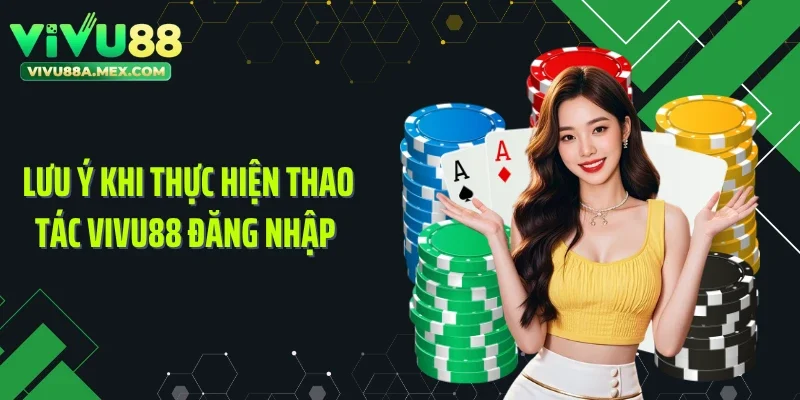 Lưu ý khi thực hiện thao tác Vivu88 đăng nhập 